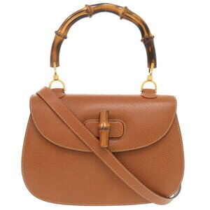 Gucci Bamboo Leather Brown handbag